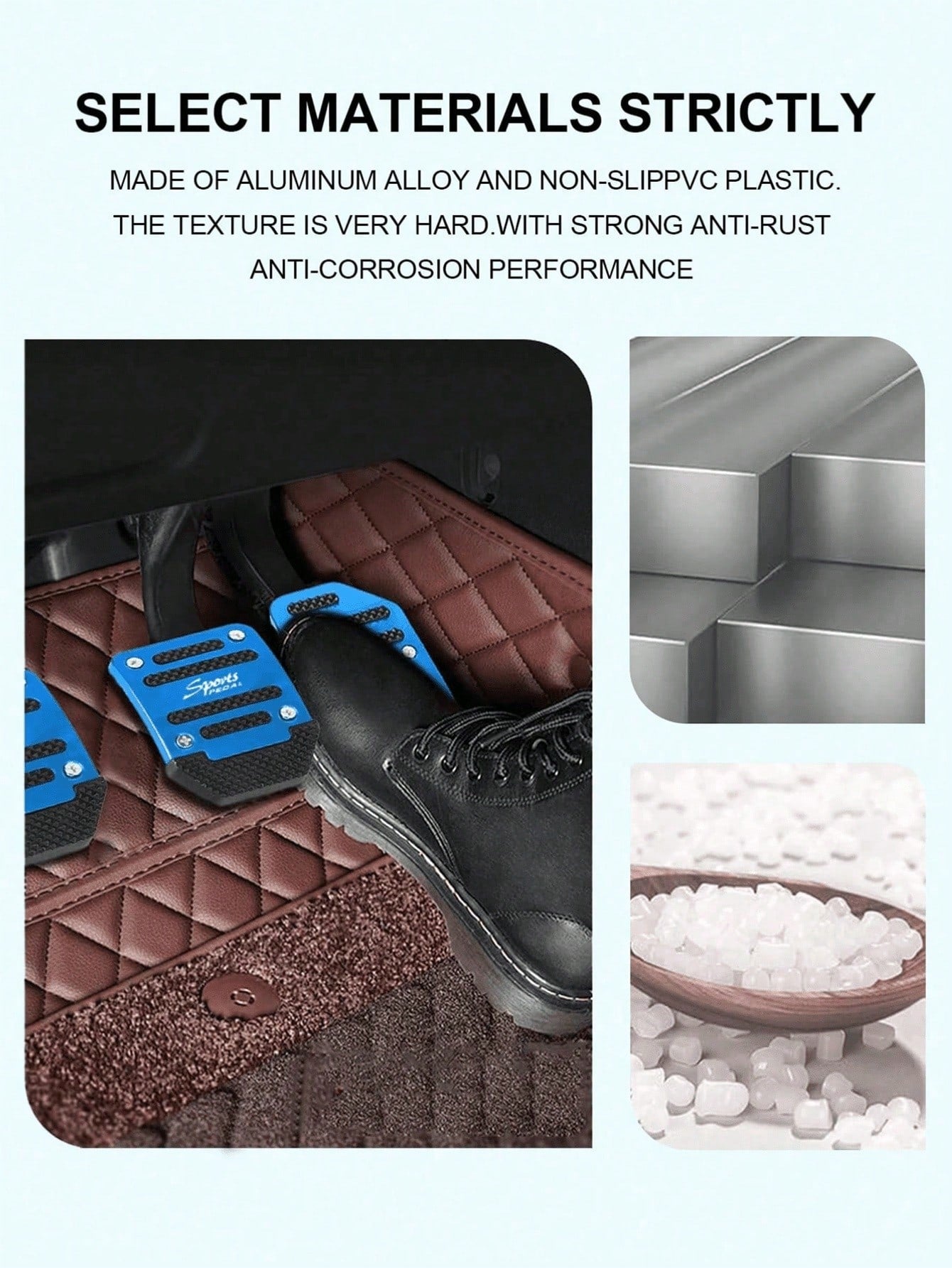 Car Brake & Accelerator Pedal Covers, Non-Slip Automotive Pedal Pads, Manual/Automatic Transmission Brake & Accelerator Pedal, Car Accessories