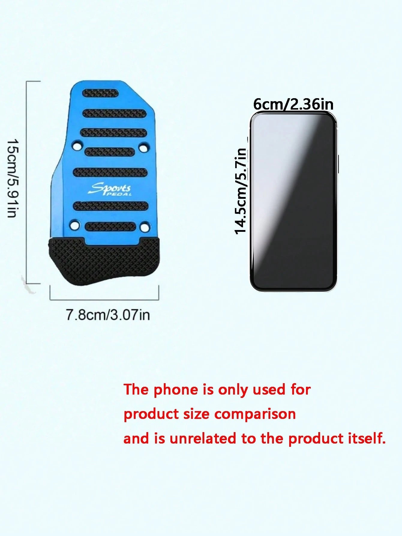 Car Brake & Accelerator Pedal Covers, Non-Slip Automotive Pedal Pads, Manual/Automatic Transmission Brake & Accelerator Pedal, Car Accessories