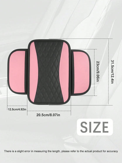 Car Center Console Cover With Side Storage Pockets, Universal Waterproof Armrest Box Cover, Comfortable Car Interior Decor Accessory, Fits Most Cars, Vehicles, SUVs, Car Interior Protection Accessory