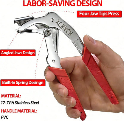 Car Clip Pliers, Spring-Loaded Panel Clip Removal Pliers Tool, Professional Automotive Plastic Fastener Remover For Door Panels, Interior &Amp; Exterior Trim, Push Pin &Amp; Rivet Disassembly Without