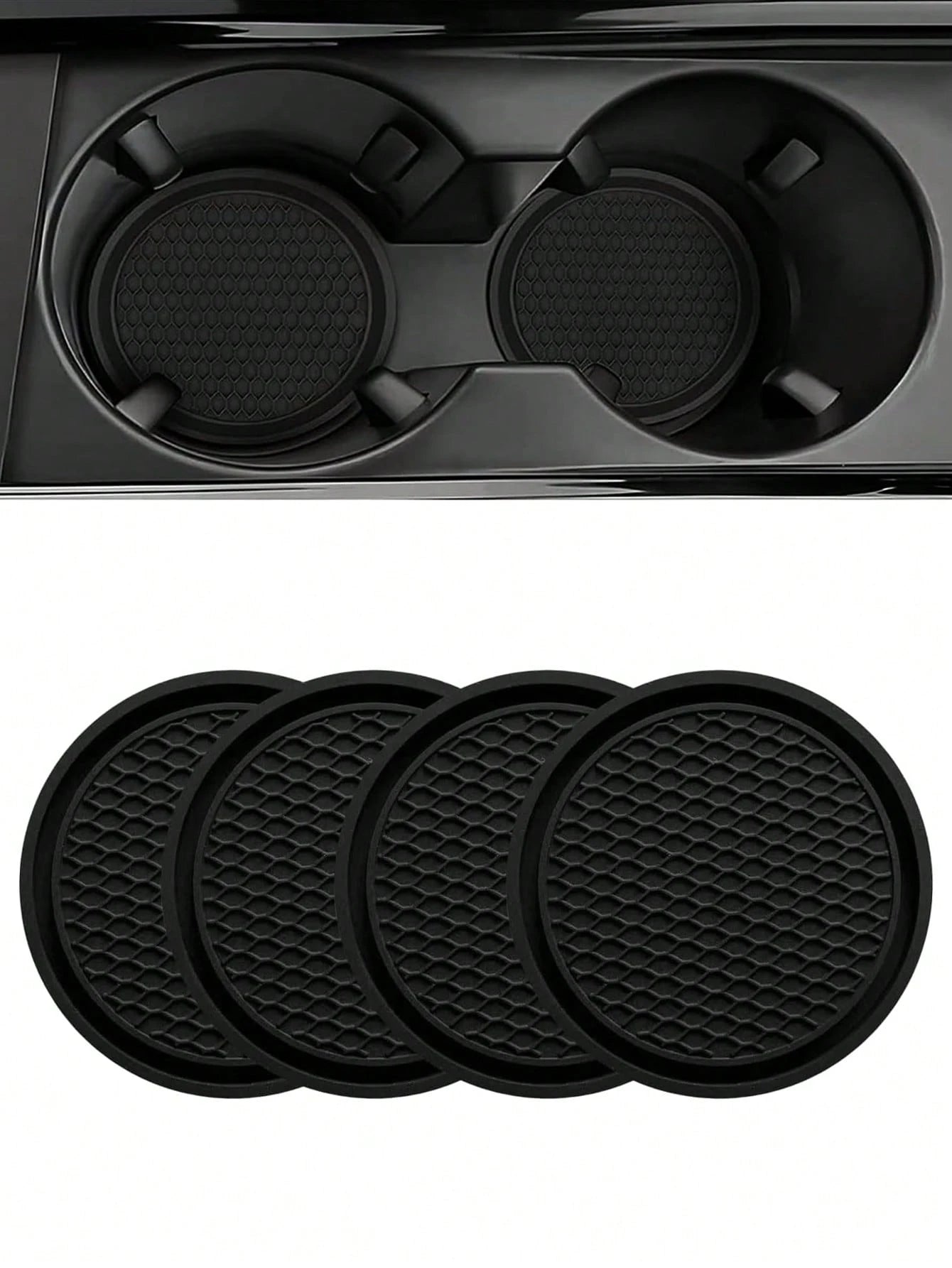Car Cup Mat Non-Slip Pad, Suitable For Insulated Cups, Mugs, Drink Cups, Water Bottles, Etc., Compatible With Various Car Brands And Models.