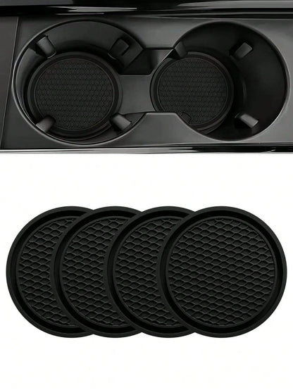 Car Cup Mat Non-Slip Pad, Suitable For Insulated Cups, Mugs, Drink Cups, Water Bottles, Etc., Compatible With Various Car Brands And Models.