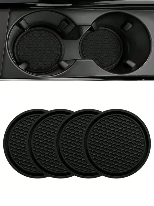 Car Cup Mat Non-Slip Pad, Suitable For Insulated Cups, Mugs, Drink Cups, Water Bottles, Etc., Compatible With Various Car Brands And Models.