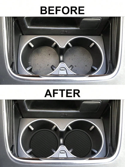 Car Cup Mat Non-Slip Pad, Suitable For Insulated Cups, Mugs, Drink Cups, Water Bottles, Etc., Compatible With Various Car Brands And Models.