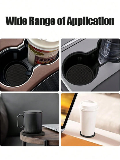 Car Cup Mat Non-Slip Pad, Suitable For Insulated Cups, Mugs, Drink Cups, Water Bottles, Etc., Compatible With Various Car Brands And Models.