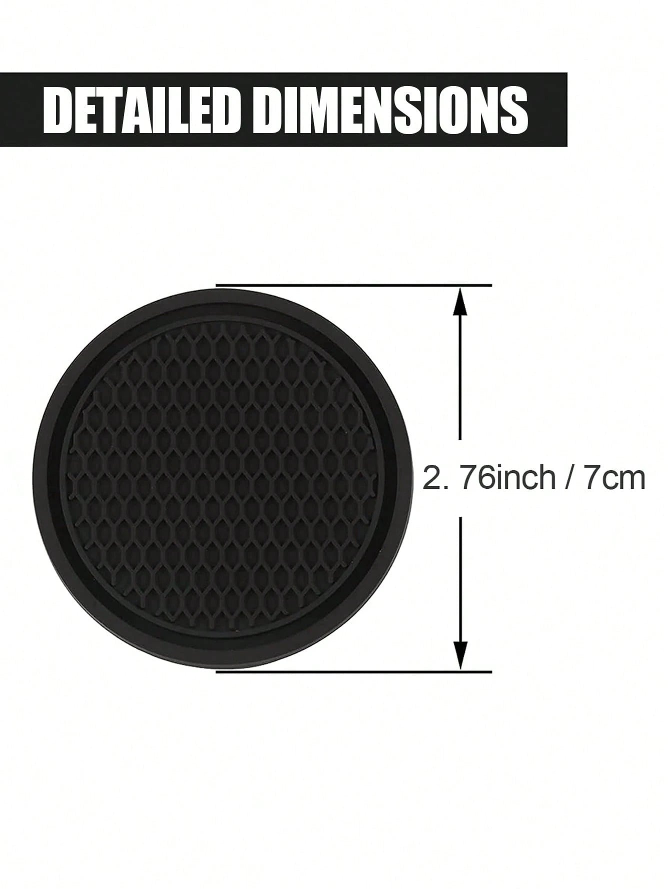 Car Cup Mat Non-Slip Pad, Suitable For Insulated Cups, Mugs, Drink Cups, Water Bottles, Etc., Compatible With Various Car Brands And Models.