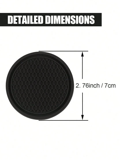 Car Cup Mat Non-Slip Pad, Suitable For Insulated Cups, Mugs, Drink Cups, Water Bottles, Etc., Compatible With Various Car Brands And Models.