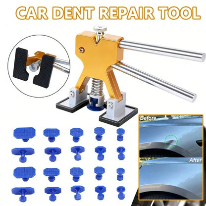 [Car Dent Repair Tool] Paintless Body Dent Repair Kit- Car Dent Puller Tabs Removal Tool With Mats- Minor Dent Removal