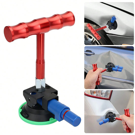 Car Dent Repair Tool, T-Shaped Handheld Pulling Suction Cup Body Dent Restoration And Leveling Paint Tool Without Damage (2.99inch Diameter)