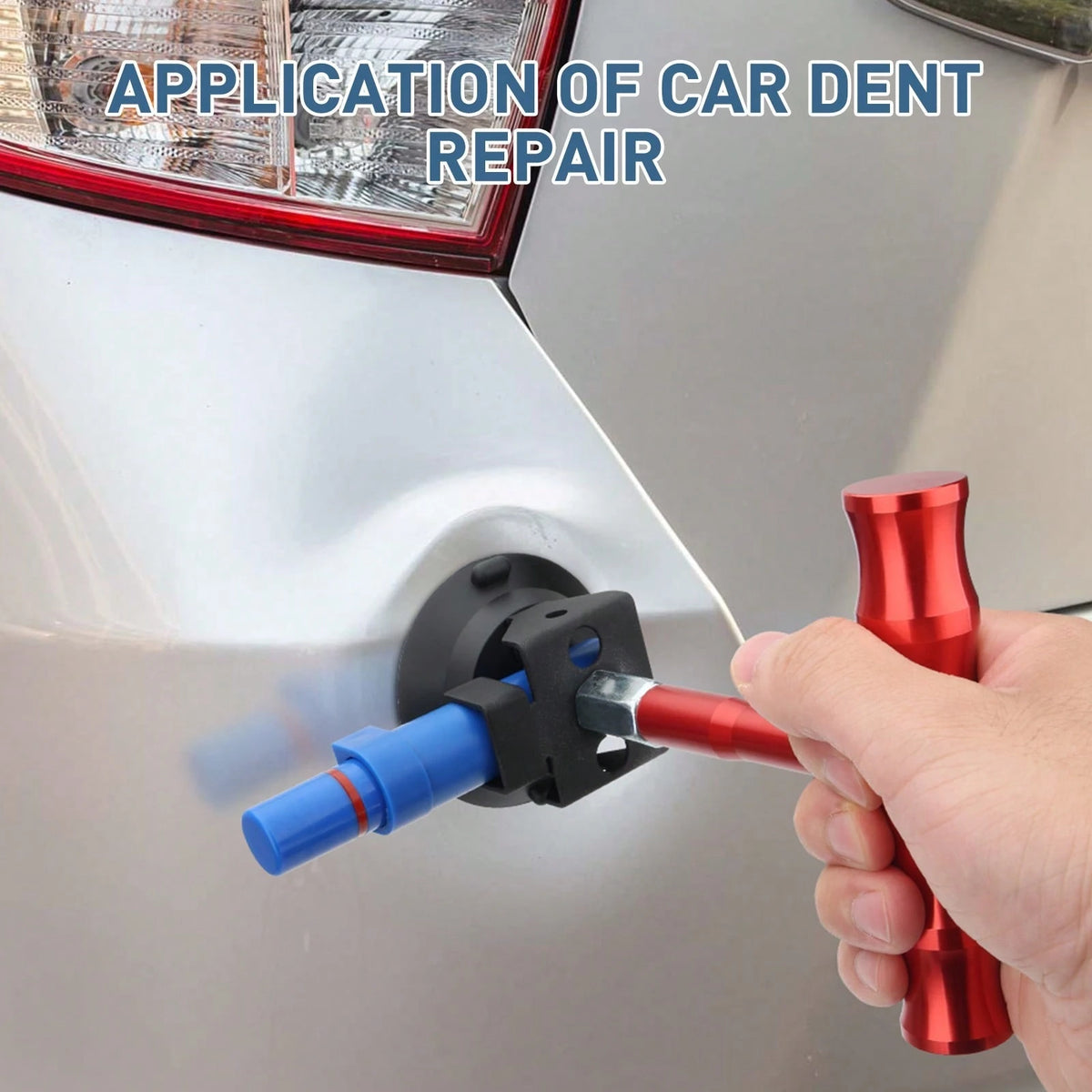 Car Dent Repair Tool, T-Shaped Handheld Pulling Suction Cup Body Dent Restoration And Leveling Paint Tool Without Damage (2.99inch Diameter)