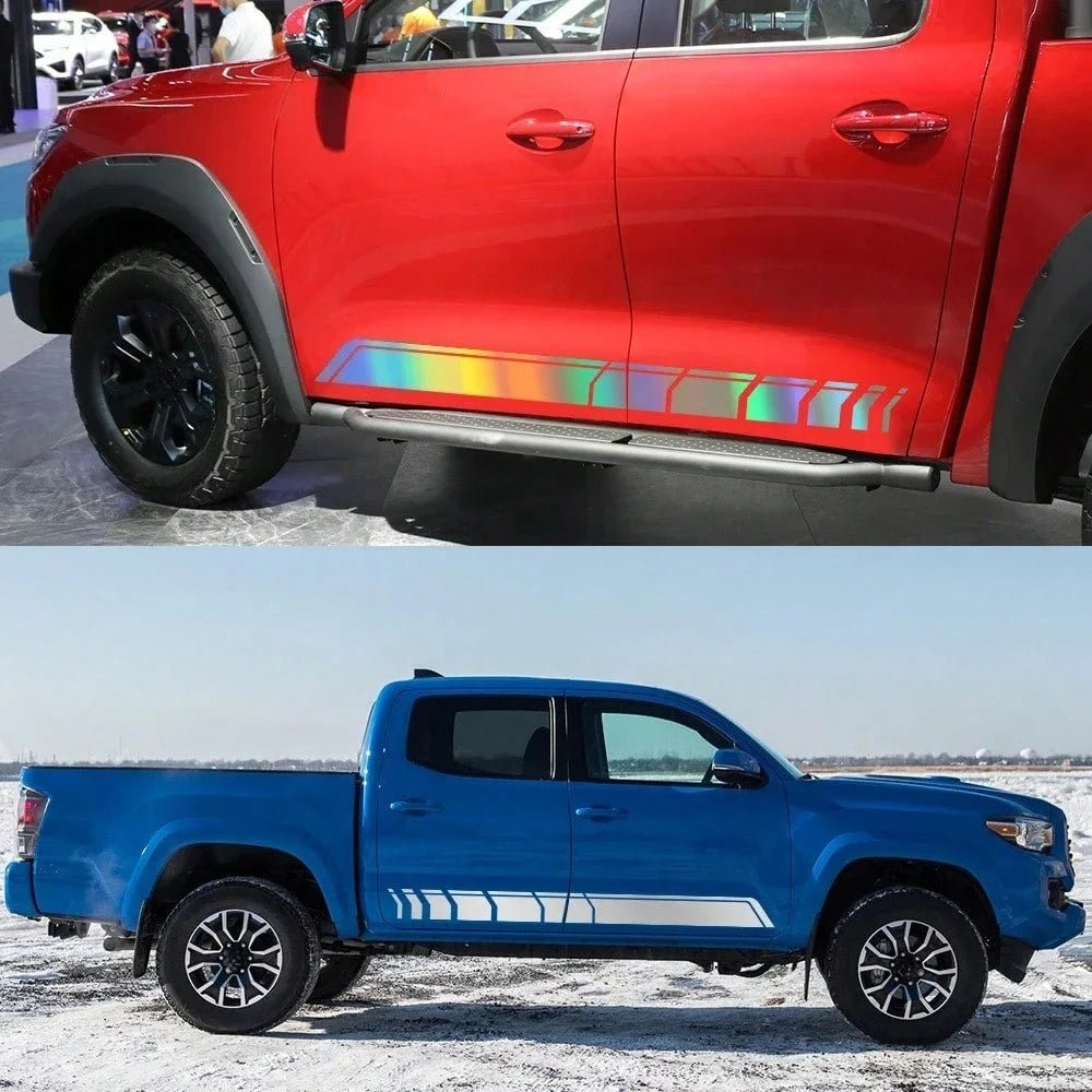 Car Door Side Sticker Graphics TRD Sport Racing Stripes Vinyl Decal Pickup Truck Waterproof Tuning Accessories For Tacoma