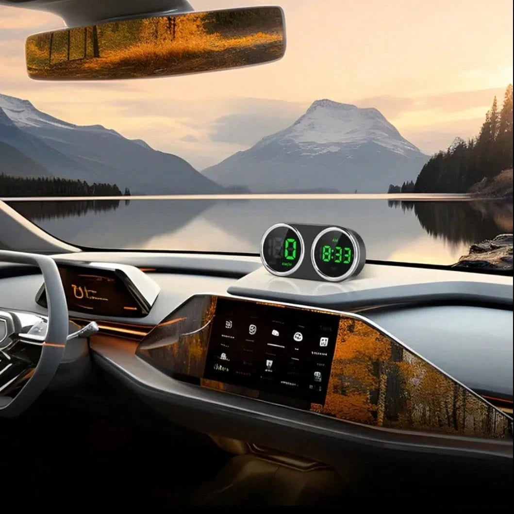 Car GPS Head-Up Display Digital Dashboard Speedometer Supports MPH/KMH, Universal HUD Display With 2M USB Cable And Clock, QC3.0 Fast Charging, Plug And Play, Suitable For Cars, Boats, Trucks, Motorcy