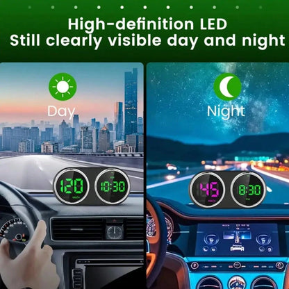 Car GPS Head-Up Display Digital Dashboard Speedometer Supports MPH/KMH, Universal HUD Display With 2M USB Cable And Clock, QC3.0 Fast Charging, Plug And Play, Suitable For Cars, Boats, Trucks, Motorcy