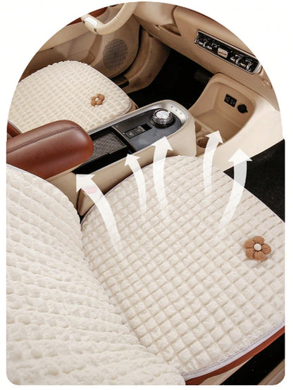 Car Headrest Lumbar Support Creative Cute Flower Car Seat Neck Pillow Lumbar Pillow Car Supplies Car Cushion Four Seasons Universal Women's Headrest Lumbar Support Set