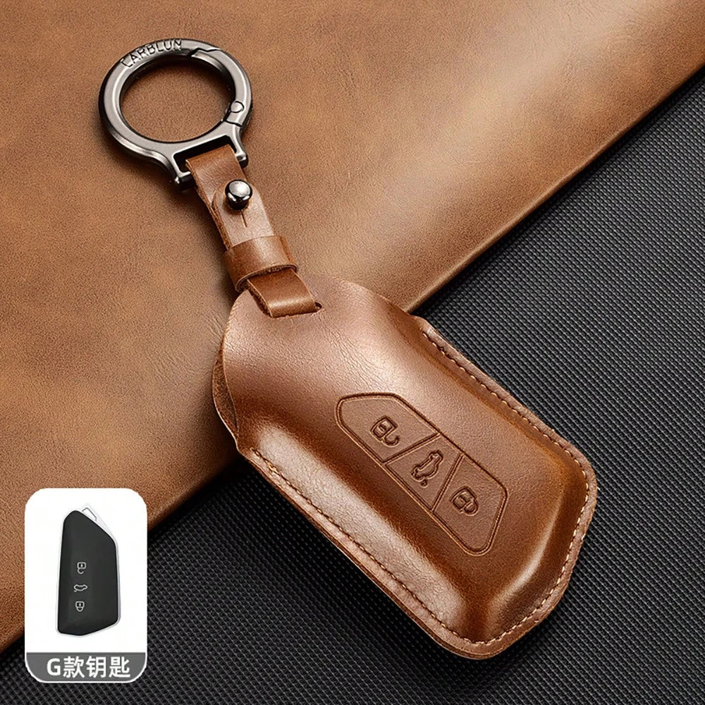 Car Key Case Cover For VW Golf 8 MK8 ID.3 ID.4 Octavia A8 SEAT Leon MK4 2020 2021 Formentor Tarraco
