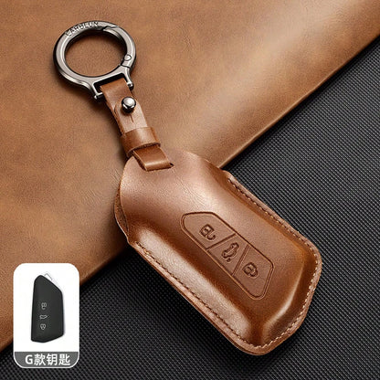Car Key Case Cover For VW Golf 8 MK8 ID.3 ID.4 Octavia A8 SEAT Leon MK4 2020 2021 Formentor Tarraco