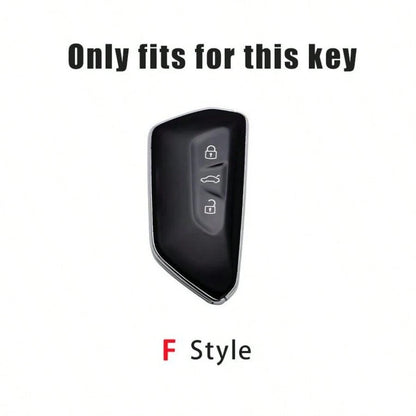 Car Key Case Cover For VW Golf 8 MK8 ID.3 ID.4 Octavia A8 SEAT Leon MK4 2020 2021 Formentor Tarraco