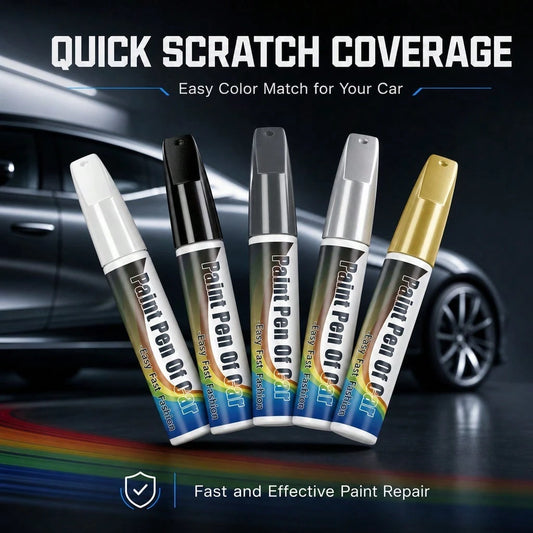 Car Scratch Repair Pen, Automotive Touch Up Paint For Minor Scratches & Chips, Quick Fix Auto Paint Pen For Cars, Trucks, SUVs, Easy DIY Scratch Remover,Black,White,Gray,Silver,Gold