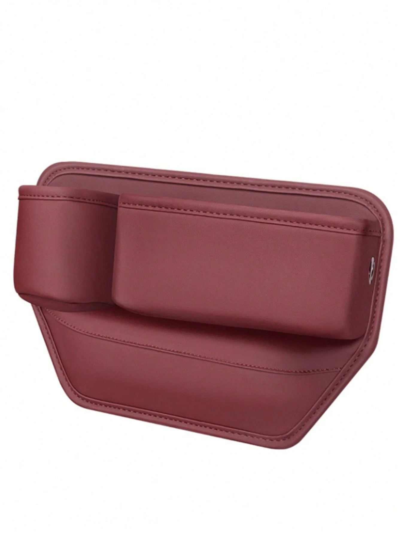 Car Seat Gap Filler, Genuine Leather Front Seat Storage Box With Cup Holder, Adjustable Car Seat Gap Organizer To Hold Phone, Glasses, Keys, Universal Car Accessories Fit Most Vehicles