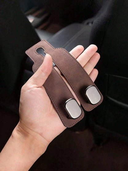 Car Seat Headrest Hook, Dual Headrest Wallet Hook, Car Back Seat Headrest Hook For Hanging Handbags, Bags, Clothes And Wallets