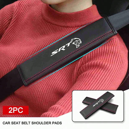 Car Seat Neck Pillow Headrest Cushion Protection Shoulder Pads For Dodge SRT Journey Charger Caliber Nitro Durango Avenger Ram