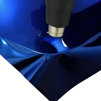 Car Sticker Gentian Blue Metallic Car Vinyl Wrap Color Change Film Bubble Free Wrap Decal Car Accessories Interior Exterior