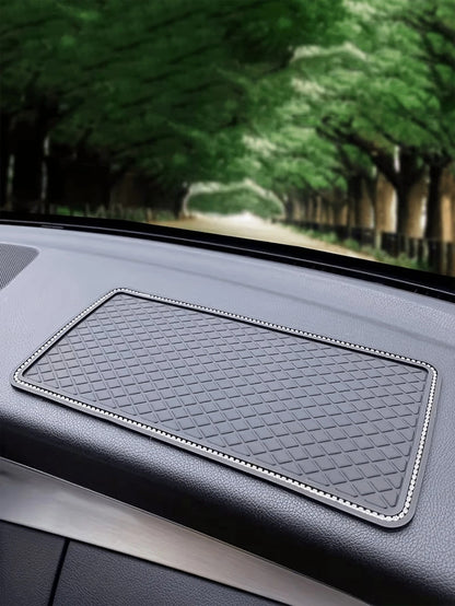 Car Storage Pad, Silicone Heat-Resistant Phone Pad, Stable Storage Pad, Heat-Resistant Stable Storage Pad, Suitable For Storing Phones, Glasses And Other Small Items, Washable, Universal Installation