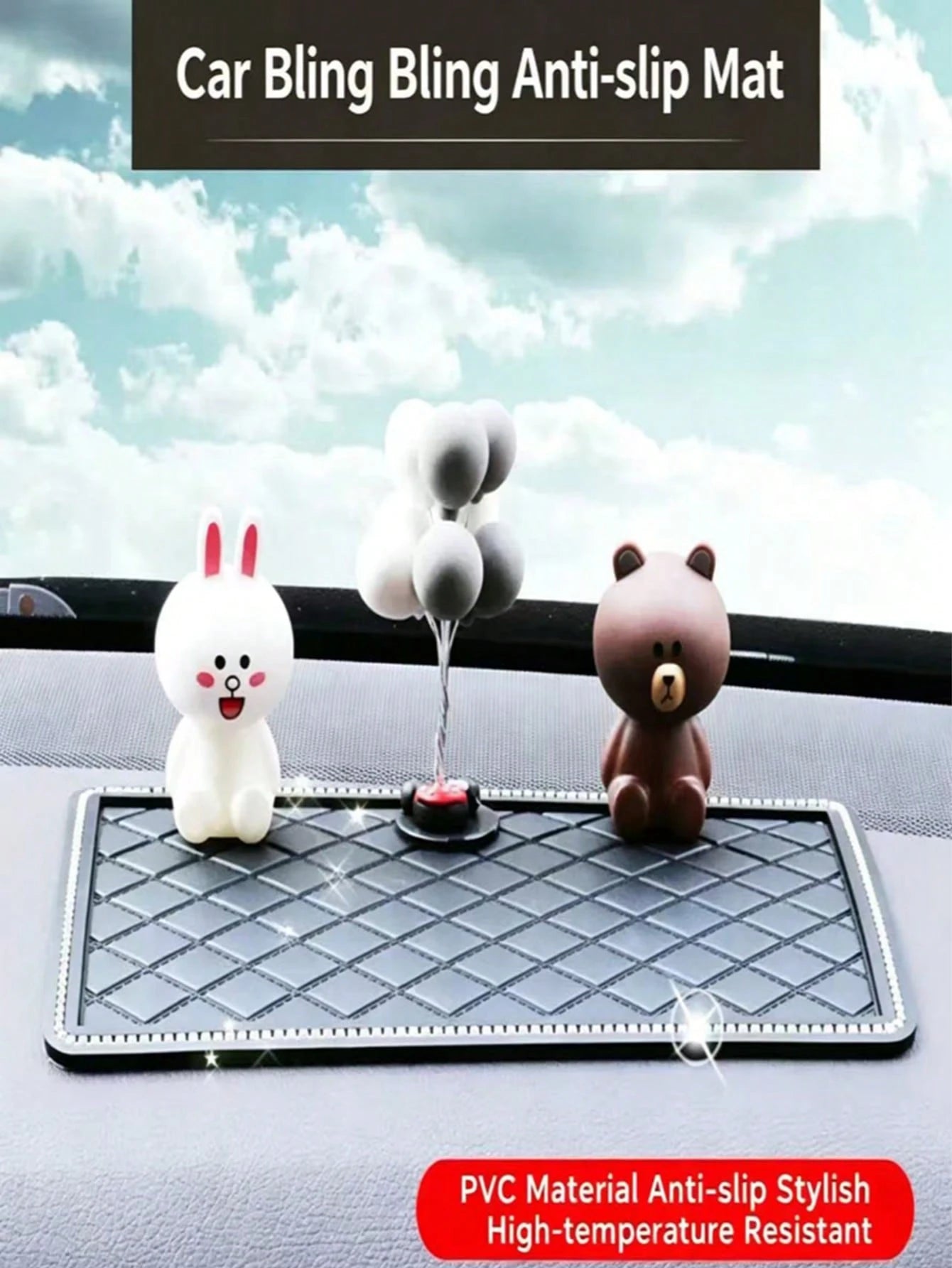 Car Storage Pad, Silicone Heat-Resistant Phone Pad, Stable Storage Pad, Heat-Resistant Stable Storage Pad, Suitable For Storing Phones, Glasses And Other Small Items, Washable, Universal Installation