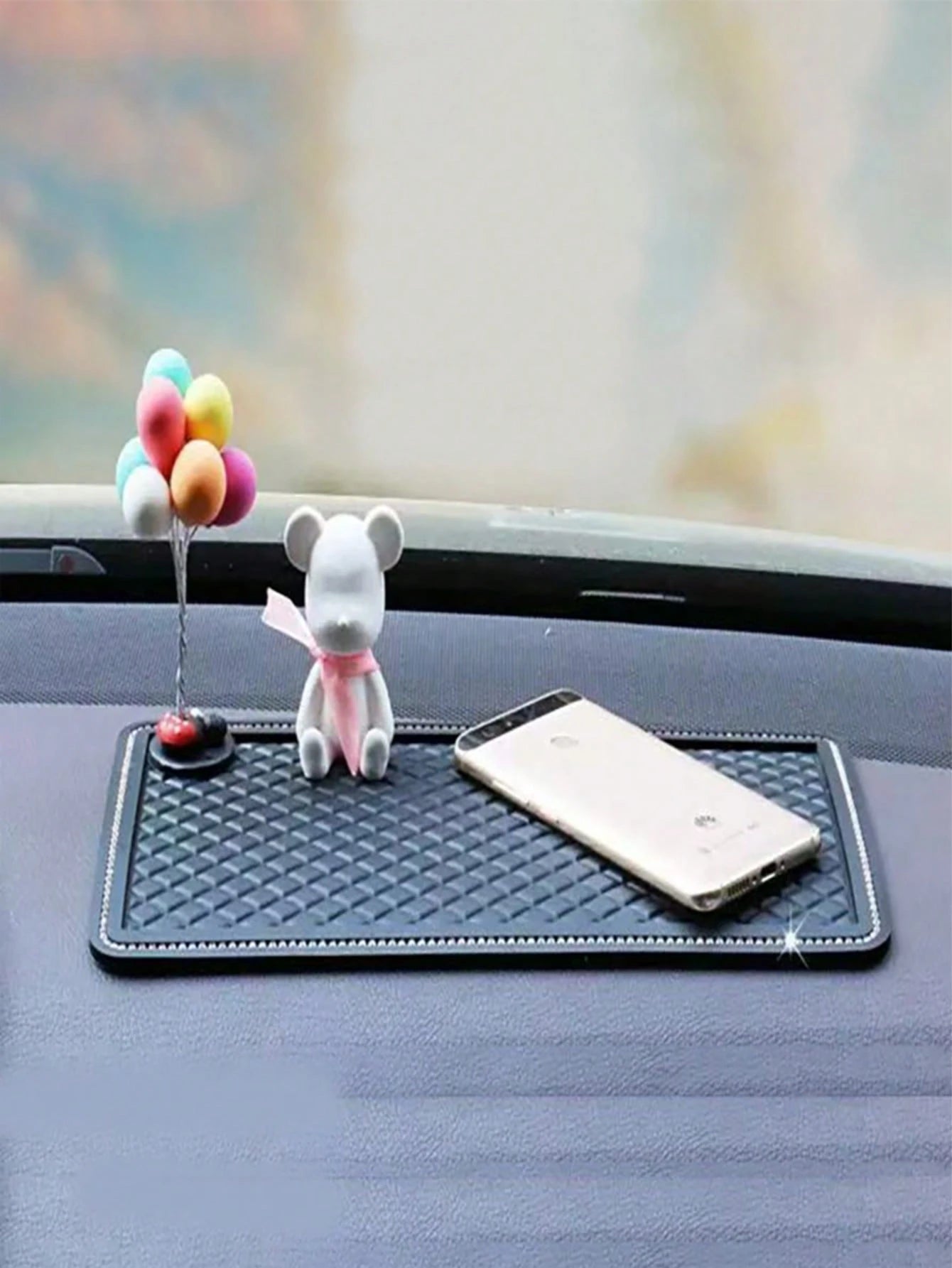 Car Storage Pad, Silicone Heat-Resistant Phone Pad, Stable Storage Pad, Heat-Resistant Stable Storage Pad, Suitable For Storing Phones, Glasses And Other Small Items, Washable, Universal Installation
