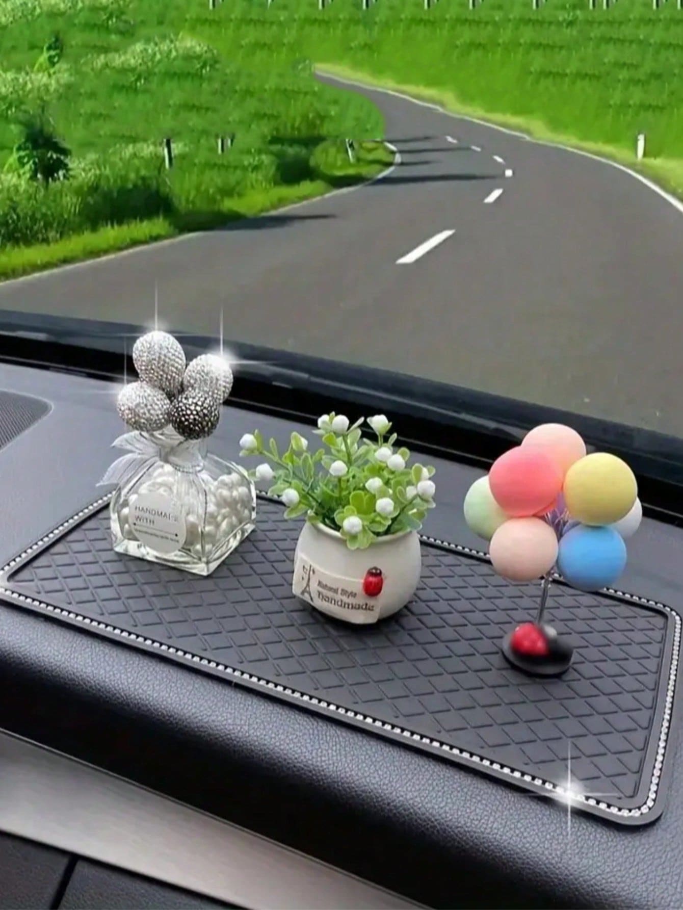 Car Storage Pad, Silicone Heat-Resistant Phone Pad, Stable Storage Pad, Heat-Resistant Stable Storage Pad, Suitable For Storing Phones, Glasses And Other Small Items, Washable, Universal Installation