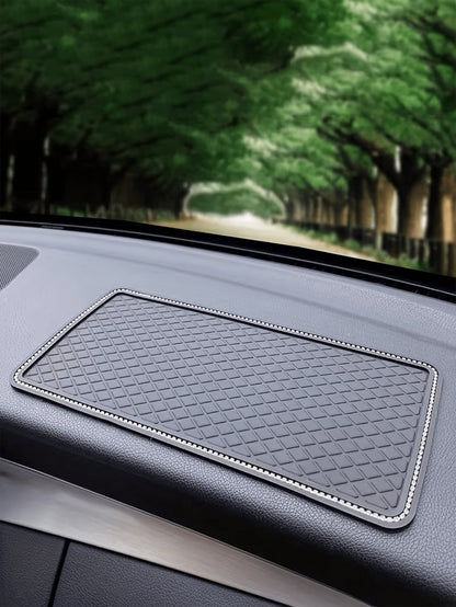 Car Storage Pad, Silicone Heat-Resistant Phone Pad, Stable Storage Pad, Heat-Resistant Stable Storage Pad, Suitable For Storing Phones, Glasses And Other Small Items, Washable, Universal Installation