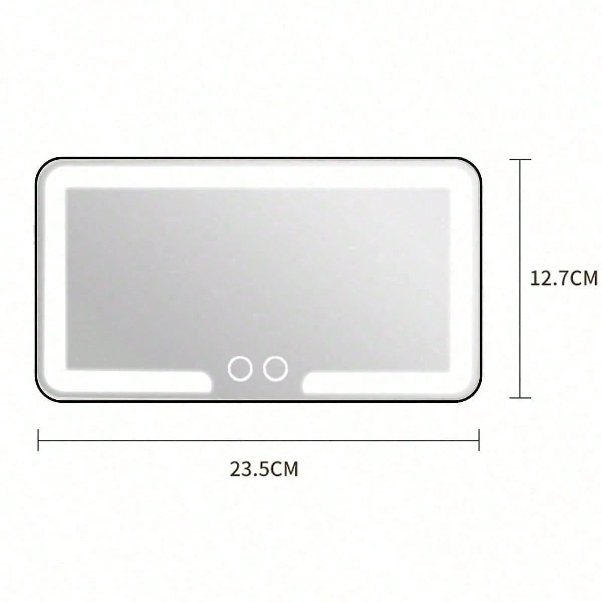 Car Sun Visor Makeup Mirror, LED Light Makeup Mirror, Smart Touch Car Makeup Mirror, 3 Light Modes And 60 LEDs- Rechargeable And Dimmable Touch Control- Perfect For Makeup Anytime, Anywhere