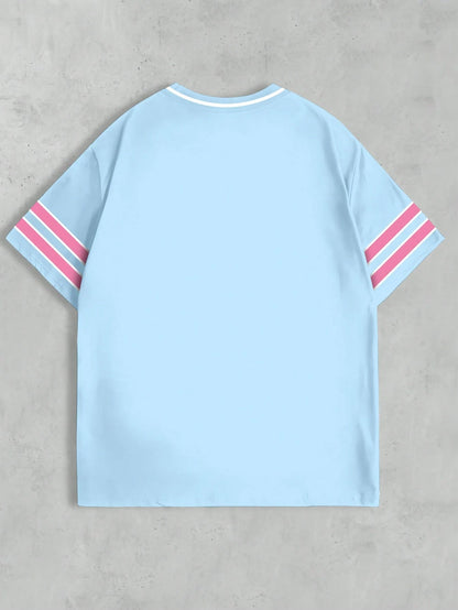 Casual Street Sense Retro Dot Digital Combined Letter Sports College Style Women's T-Shirt