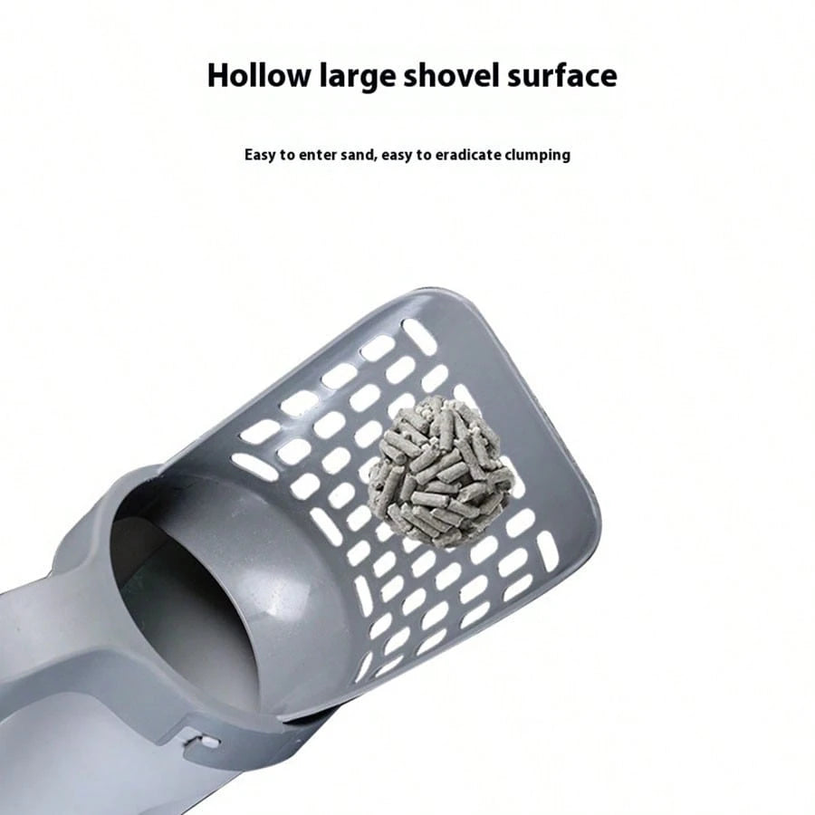Cat Litter Sceoper With Holder, Cat Litter Shovel With Refill 45 Bags(3 Boxes Of 15 Bags! Large Capacity Cat Scooper Portable Shovel Breeze Pellet Litter
