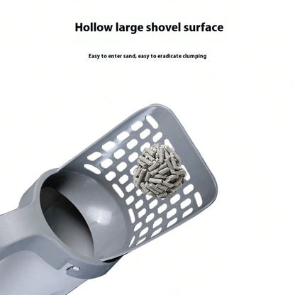 Cat Litter Sceoper With Holder, Cat Litter Shovel With Refill 45 Bags(3 Boxes Of 15 Bags! Large Capacity Cat Scooper Portable Shovel Breeze Pellet Litter