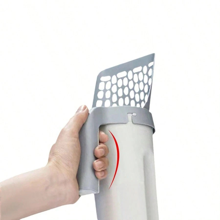 Cat Litter Sceoper With Holder, Cat Litter Shovel With Refill 45 Bags(3 Boxes Of 15 Bags! Large Capacity Cat Scooper Portable Shovel Breeze Pellet Litter