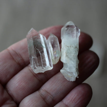 Celedonite Phantom Quartz Crystals