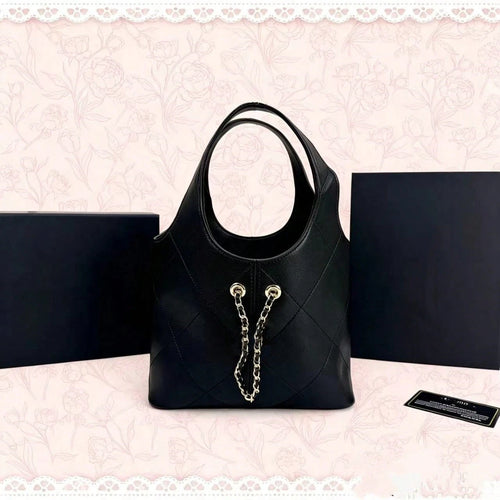 CHAN New Lightweight Luxury Bucket Bag, Minimalist Stylish Genuine Leather Shoulder Bag, Suitable For Commuting, Daily Use, And Dates