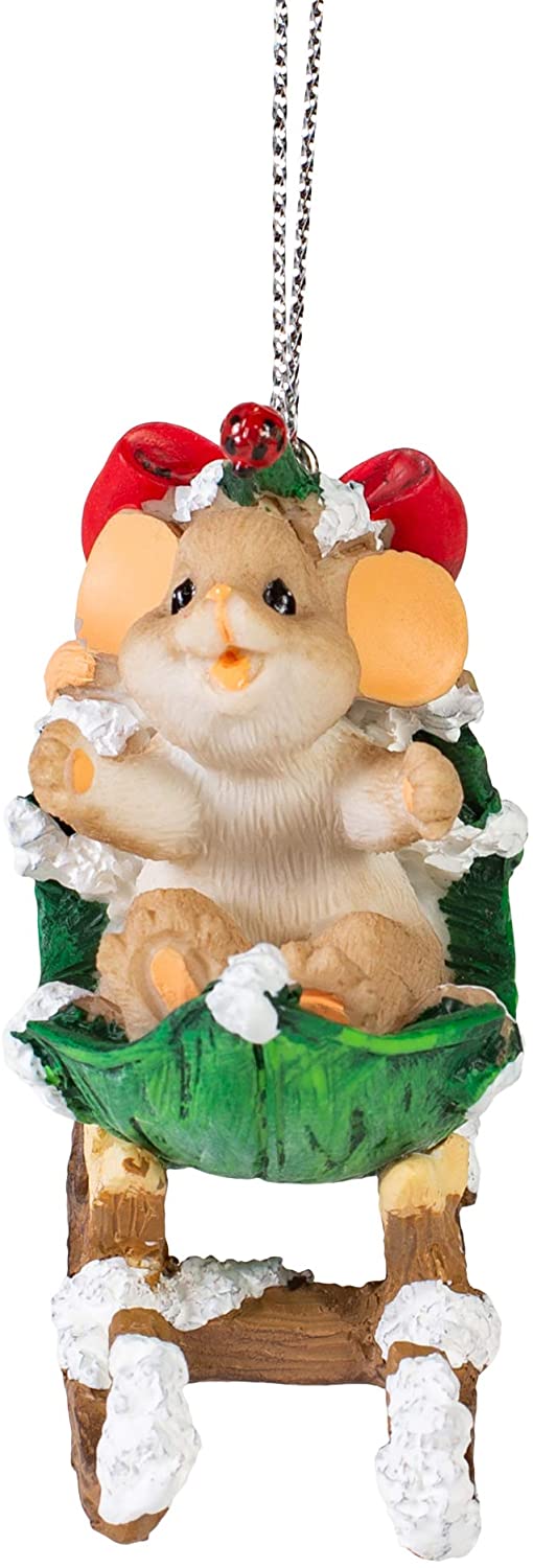 Charming Tails - Leaf Sled Ornament