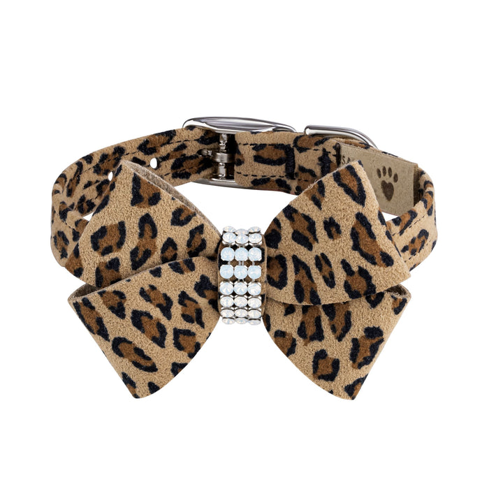 Cheetah Pearl Giltmore Nouveau Bow 1/2" Collar