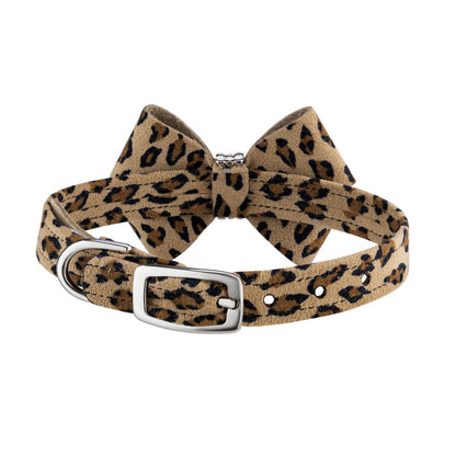 Cheetah Pearl Giltmore Nouveau Bow 1/2" Collar
