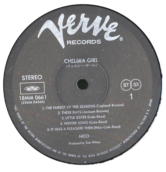 Chelsea Girl (1987 Japanese Press)