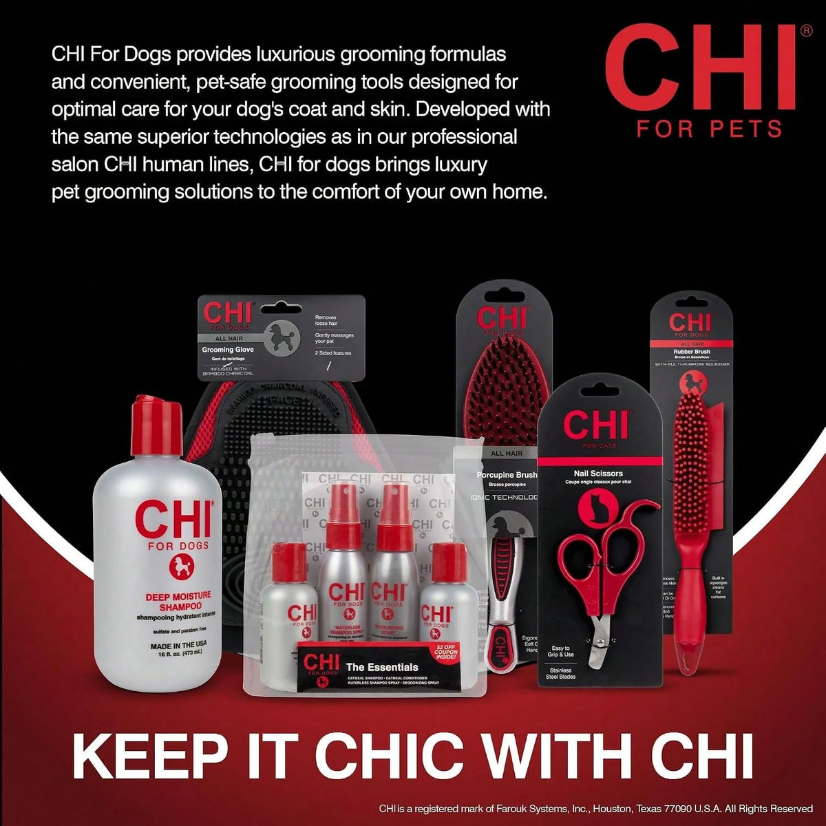 CHI For Dogs Detangling Finishing Spray Leave-In Dog Grooming Mist Releases Tangles And Knots Light Conditioning Shine Finish Sulfate And Paraben