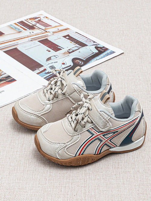 Children's Casual Vintage Flat Shoes, Breathable Mesh Soft Sole Non-Stuffy Versatile Baby Walking Shoes