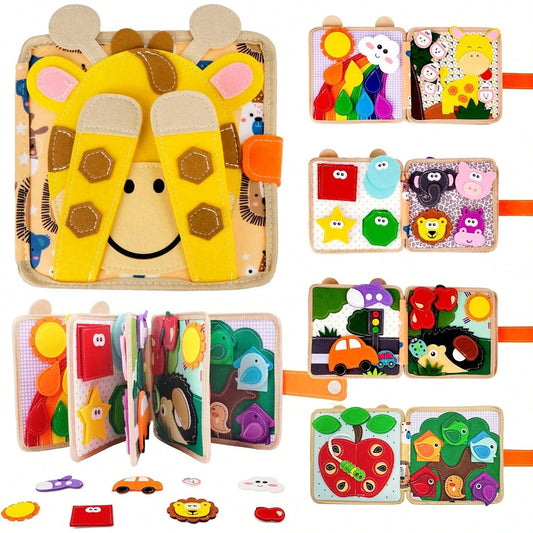 Children's Early Childhood Education Puzzle Learning Baby Toy Bag Felt Learning Board, Busy Board, Busy Book, Cloth Book, Travel Toys, Holiday Gifts.