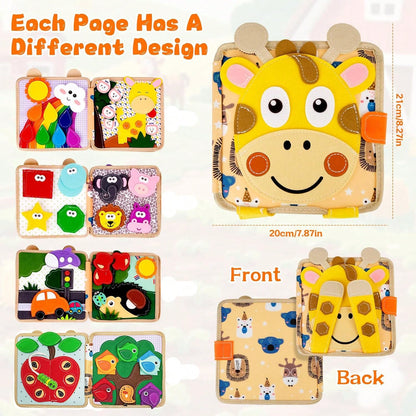 Children's Early Childhood Education Puzzle Learning Baby Toy Bag Felt Learning Board, Busy Board, Busy Book, Cloth Book, Travel Toys, Holiday Gifts.