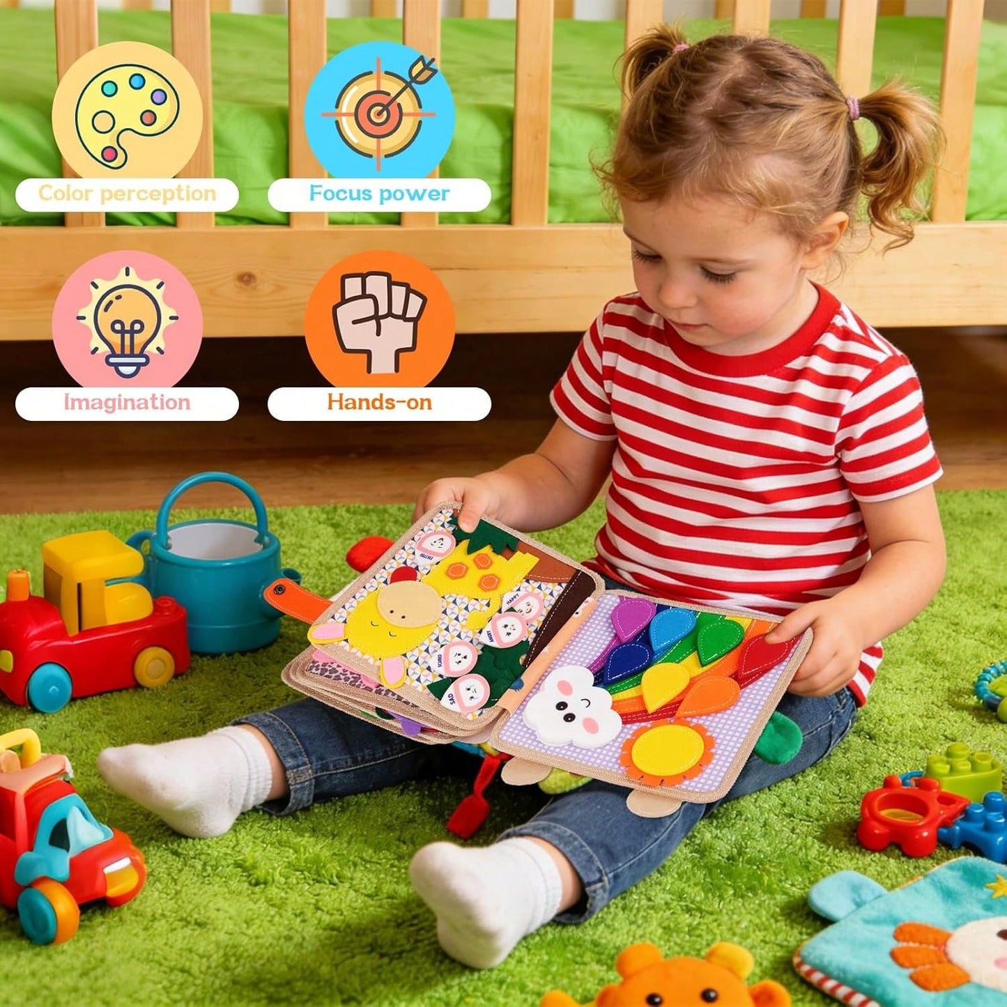 Children's Early Childhood Education Puzzle Learning Baby Toy Bag Felt Learning Board, Busy Board, Busy Book, Cloth Book, Travel Toys, Holiday Gifts.