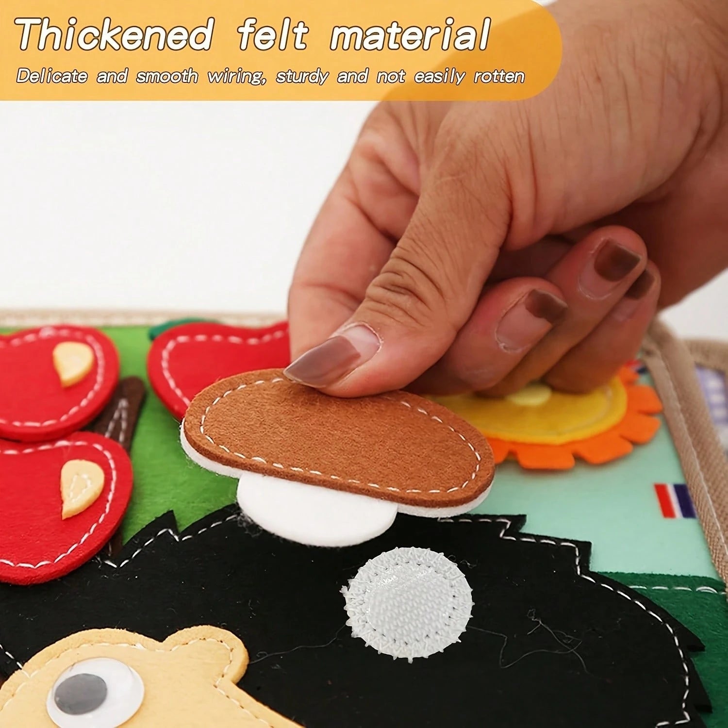 Children's Early Childhood Education Puzzle Learning Baby Toy Bag Felt Learning Board, Busy Board, Busy Book, Cloth Book, Travel Toys, Holiday Gifts.