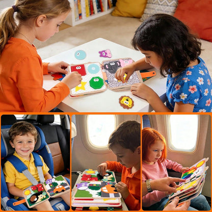 Children's Early Childhood Education Puzzle Learning Baby Toy Bag Felt Learning Board, Busy Board, Busy Book, Cloth Book, Travel Toys, Holiday Gifts.