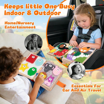Children's Early Childhood Education Puzzle Learning Baby Toy Bag Felt Learning Board, Busy Board, Busy Book, Cloth Book, Travel Toys, Holiday Gifts.